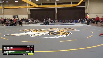184 lbs Cons. Round 4 - James Ellis, Lycoming vs Shawn Earle, Baldwin Wallace