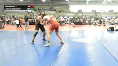 220 lbs Round Of 16 - Julian Burgett, Indiana Outlaws Black - HSB vs Luke Hockenberry, 4M Power - HSB