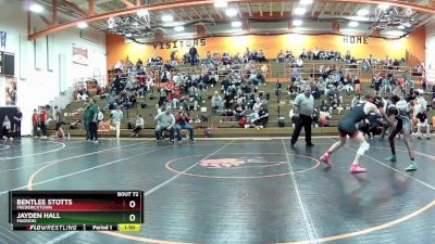 144 lbs Quarterfinal - Bentlee Stotts, Fredericktown vs Jayden Hall, Madison