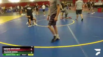 113 lbs Round 2 (4 Team) - Nathan Brethorst, WCAABE vs Pearson Owens, Coleman Cougars