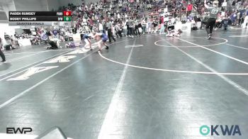 70-73 lbs Quarterfinal - Paden Rumsey, Pawhuska Elks Takedown vs Bodey Phillips, Bristow Elementary Wrestling Club