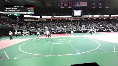 128 lbs Quarterfinal - Mason Poracky, BOA1 vs Brock Bolan, MP1