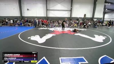 70-74 lbs 1st Place Match - Journiee Zuniga, Toppenish USA Wrestling Club vs Eva Marquis, Victory Wrestling-Central WA