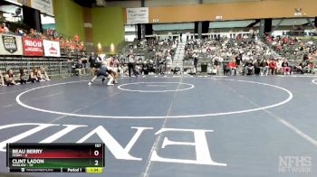 157 lbs Quarterfinals (8 Team) - Clint Ladon, MARLOW vs Beau Berry, PERRY