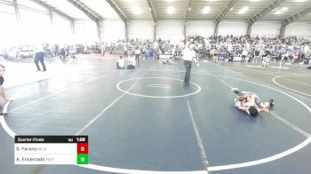 65 lbs Quarterfinal - Santino Farano, Wildcat Wrestling vs Aaron Encerrado, Sentinels Wr Ac