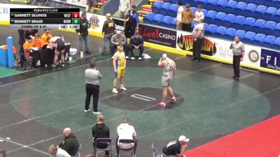 252 lbs Consi Of 8 #1 - Garrett Dluhos, Westmont Hilltop vs Bennett Braid, Norwin