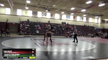 105 lbs Round 2 (4 Team) - Cecelia Walshire, Prairie, Cedar Rapids vs Nia Kiley, Dallas Center-Grimes