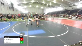 156 lbs 2nd Place - Frankie Carrasco, The Pride Of Nevada vs Angelo Ortiz, Juggernaut WC