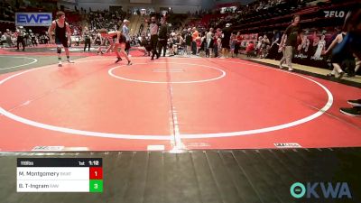 119 lbs Quarterfinal - Maverick Montgomery, Skiatook Youth Wrestling vs Beckham Tibbles-Ingram, Raw Wrestling Club