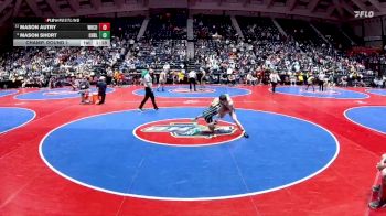 3A-144 lbs Champ. Round 1 - Mason Autry, White County vs Mason Short, Cherokee Bluff