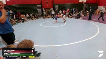 110 lbs Round 2 (6 Team) - Jadon Davis, BB Wrestling vs Canaan Brummett, Chickasha