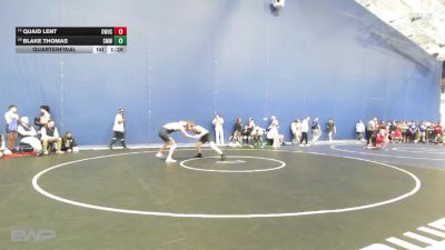 190 lbs Quarterfinal - Quaid Lent, Olathe West vs Blake Thomas, Shawnee Mission West