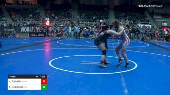 155 lbs Final - Kaylee Ricketts, Nebraska Wrestling Academy vs Avery Beckman, Vici