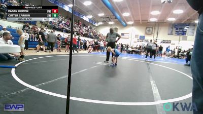 43 lbs 2nd Place - Eagan Luxton, Bartlesville Wrestling Club vs Cutter Carson, Salina Wrestling Club