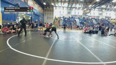 190 lbs Round 3 - Arheanna Bryan, YIC vs Leah Brown, Lake City Wrestling Club