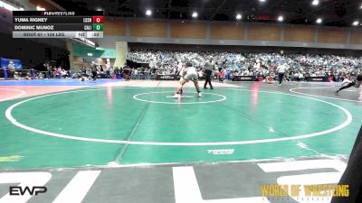 126 lbs Consi Of 16 #1 - Yuma Rigney, Lassen vs Dominic Munoz, California Grapplers