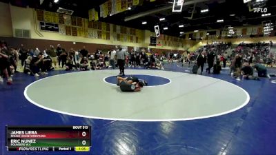 87 lbs Cons. Semi - James Liera, Rough House Wrestling vs Eric Nunez, Pounders W.C