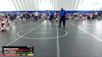 84 lbs Round 7 (8 Team) - Bradley Bauman, Rogue Wrestling vs Riley Pylypiak, Highland Hornets