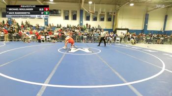 157 lbs Quarterfinal - Michael Boulanger, Milford vs Jack Ramondetta, Bristol-Plymouth