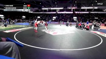190 lbs Champ. Round 1 - Luke Sage, Snohomish vs Beckim Nason, Mercer Island