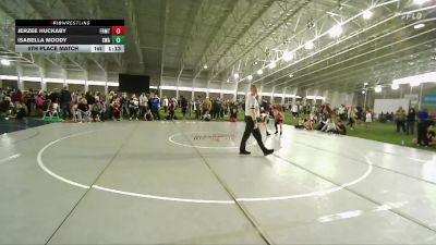 83 lbs 5th Place Match - Jerzee Huckaby, Warrior Wrestling Club vs Isabella Moody, Sanderson Wrestling Academy