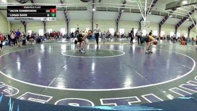 125 lbs Quarterfinal - Logan Davis, West Liberty vs Jacob Sombronski, Seton Hill