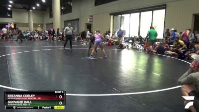 130 lbs Round 2 (4 Team) - Breanna Corley, Untouchable Lady Reapers vs Guovanie Hall, Alabama Elite Red