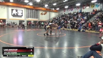 N-12 lbs Cons. Round 1 - Keylen Cooper, Golden Hawk Wrestling Club vs Lane Hinkhouse, Wilton Wrestling Club