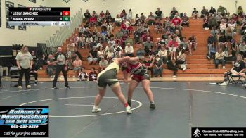Girls-195 lbs Semifinal - Maria Perez, Nick`s Knights vs Lesly Sanchez, Brower`s Brawlers