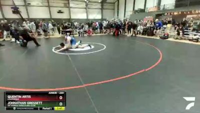 220 lbs Quarterfinal - Quentin Artis, California vs Johnathan Gressett, UP Vikings Wrestling Club