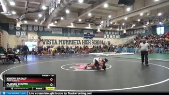 126 lbs Cons. Semi - Joseph Basaly, Vista Murrieta vs Alonzo Brown, Murrieta Mesa