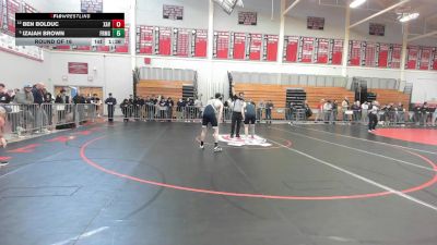 120 lbs Round Of 16 - Ben Bolduc, Xaverian vs Izaiah Brown, Framingham