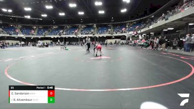 95 lbs Cons. Round 4 - Sunny Aitzemkour, New Trier vs Caitlyn Sanderson, Bradley Bourbonnais