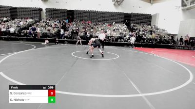 127-HS2 lbs Final - Santiago Gonzalez, Patchogue vs Dylan Nichols, VHW