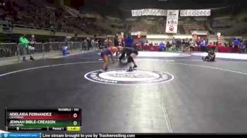 152 lbs 1st Place Match - Adelaida Fernandez, California vs Jennah Bible-Creason, California