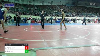 118 lbs Consi Of 8 #1 - Zack Flores, Lawton, MacArthur Ok vs Brendan Seay, Altus JH