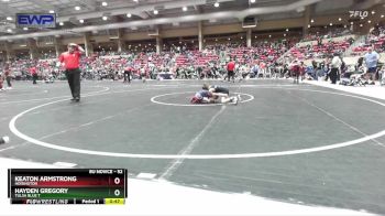 52 lbs Cons. Semi - Hayden Gregory, Tulsa Blue T vs Keaton Armstrong, Hoisington