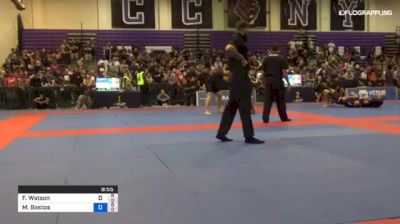 Fiona Watson vs Mayssa Bastos 2018 Pan Jiu-Jitsu IBJJF No Gi Championship