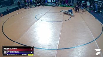 132 lbs Semifinal - Asher Clayton, Montana vs Benjamin Kohler, Utah