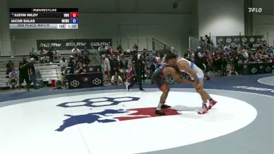 Masters B FS - 70 lbs 3rd Place Match - Justin Wildy, HeadHunters Wrestling Club vs Jacob Salas, Mad Cow Wrestling Club