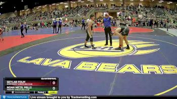 250 lbs Quarterfinal - Skylar Folm, Northwest Wrestling Club vs Noah Nicol Mills, Piranha Wrestling Club