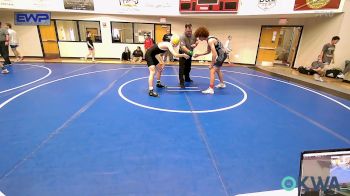 126 lbs Rr Rnd 1 - Reiyen Stallings, Checotah Matcats vs Collin McBride, Muskogee Rougher Youth Wrestling