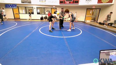 126 lbs Rr Rnd 1 - Reiyen Stallings, Checotah Matcats vs Collin McBride, Muskogee Rougher Youth Wrestling