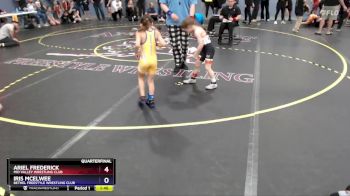 62 lbs Quarterfinal - Ariel Frederick, Mid Valley Wrestling Club vs Iris McElwee, Bethel Freestyle Wrestling Club
