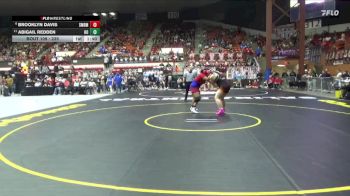 235 lbs Champ. Round 1 - Abigail Redden, Holcomb HS vs Brooklyn Davis, Shawnee Mission-Bishop Miege Hs