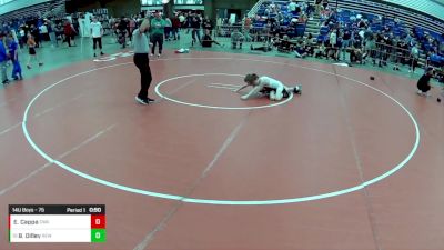 14U Boys - 75 lbs Cons. Round 1 - Ezra Cappa, Contenders Wrestling Academy vs Boone Dilley, RT Elite Wrestling