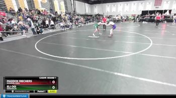 157 lbs Cons. Round 3 - Maddox Riechers, Elkhorn Area vs Eli Ogi, Kewaskum