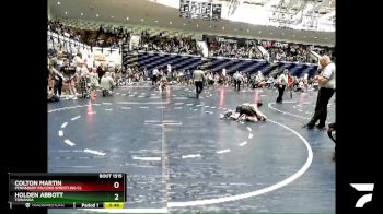 80 lbs Champ. Round 1 - Holden Abbott, Towanda vs Colton Martin, Pennsbury Falcons Wrestling Cl