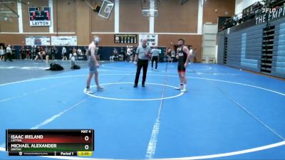 126 lbs Champ. Round 2 - Michael Alexander, Uintah vs Isaac Ireland, Layton