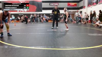 115 lbs Round 2 - Thomas Bone Iv, Cobra Wrestling Club vs Grayson McGough, Summerville Takedown